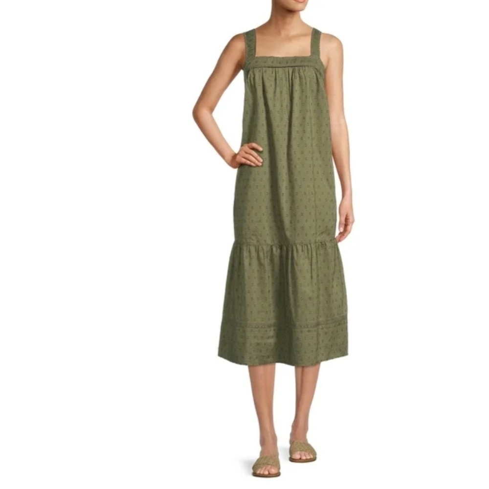 beachlunchlounge Mandy Clip Dot Dress Size XL